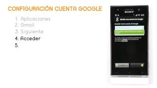 Tutorial Sony Xperia U Configuración de una cuenta en Google Jazztel [upl. by Fitzsimmons614]