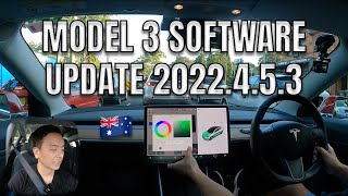 TESLA MODEL 3 SOFTWARE UPDATE 2022453  MODEL 3 AUTOPILOT TUTORIAL [upl. by Silera774]