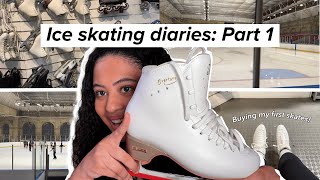 Ice Skating Diaries Part 1♡  Buying my first figure skates [upl. by Aihseyk]