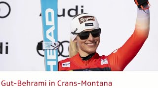 Ski Alpin Womens shortened Downhill CransMontana Highlights 2024 [upl. by Elspeth]