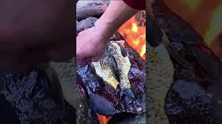 How to Grill Fish Using the Original Method  Grilling Fish On Hot Stone [upl. by Haeli]