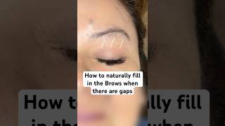 How naturally fill in brows when there’s gaps browexpert eyebrows browshaping browtips shorts [upl. by Kurtzig755]