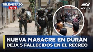 Megaoperativo en Durán tras dos masacres en 36 horas  Televistazo 7 PM ENVIVO🔴 [upl. by Genaro]