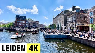 LEIDEN NETHERLANDS 🇳🇱 4K Ultra HD City Centre Walking Tour [upl. by Bennir]