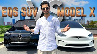 Tesla Model X vs Mercedes EQS SUV  Which Luxury Electric SUV Wins [upl. by Ellednahc]