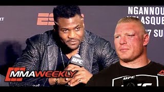 Francis Ngannou Brock Lesnar is Just Walking Around Talking Sh [upl. by Andrus]