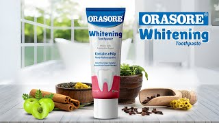 Orasore Whitening Toothpaste with nHAp amp Free Bamboo Brush  Remineralize Enamel Reduce Sensitivity [upl. by Bough]