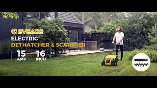 2024 Upgraded EVEAGE 16Inch 15 Amp Electric Dethatcher amp Scarifier EDS16S [upl. by Eilama]