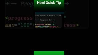 Master HTML Progress Bars in less than 15 Seconds [upl. by Notsa495]