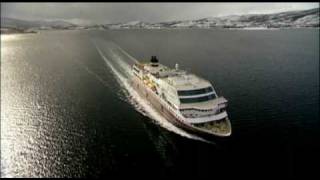 Hurtigruten cruises along the coast of Norway [upl. by Sarnoff945]