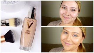 Vichy Teint Ideal Illuminating Foundation First Impression Review [upl. by Gisser]