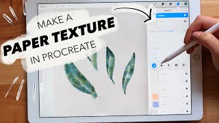 PAINT WATERCOLOR IN PROCREATE MAKING TEXTURED PAPER  BRUSHES [upl. by Cointon115]