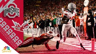 Heisman Finalist Marvin Harrison Jr highlights from Ohio States win vs Wisconsin  NBC Sports [upl. by Wendt357]