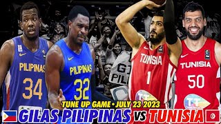 JULY 23 2023 GILAS PILIPINAS VS TUNISIA TUNE UP GAME  FULL HIGHLIGHTS [upl. by Hairakcaz581]