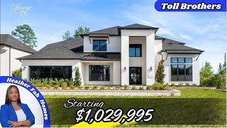 New Construction Homes in Spring TX  Toll Brothers in Woodson’s Reserve starting at 1029995 [upl. by Eward]