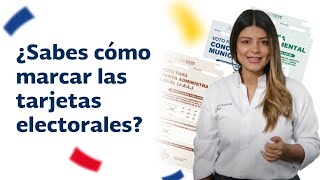 ¿Cómo marcar las tarjetas electorales para votar en las Elecciones Territoriales de 2023 [upl. by Ed]