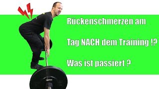 Rückenchmerzen NACH dem Training  Das solltest du tun ➡➡➡ [upl. by Aleahcim]