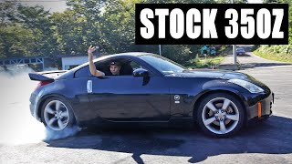 DRIFTING A 100 STOCK 350Z  DIDNT GO WELL [upl. by Arok]