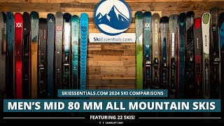 2024 Mens Mid80 mm All Mountain Ski Comparison with SkiEssentialscom [upl. by Bernardi]