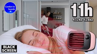 Vacuum Cleaner Sound and Smooth Heater Noise to Sleep Deeply White Noise Reduce Anxiety 432hz [upl. by Antonino]