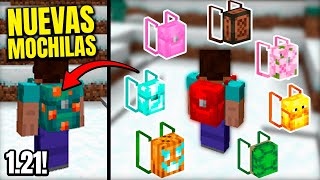 ✅ MEJOR ADDON de MOCHILAS para MINECRAFT PE 121 BEDROCK mods Minecraft pe 2024 [upl. by Basset]