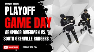 Arnprior Rivermen vs South Grenville Rangers [upl. by Ominorej507]