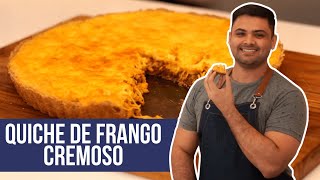 QUICHE DE FRANGO CREMOSO  DELICIOSO  Gustavo Mota [upl. by Artemed]