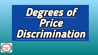 Degrees of price discrimination first degree  second degree  third degree [upl. by Leugimesoj]