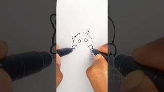 Kitty drawing easy for kids cat art idea [upl. by Bearnard]