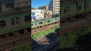 【４K映像】湘南新宿ライン 上り電車 ShonanShinjuku Line inbound train [upl. by Yankee]