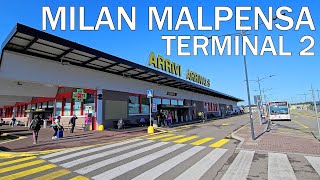 MILAN MALPENSA AIRPORT TERMINAL 2  ITALY 2024 4K [upl. by Odnalro187]