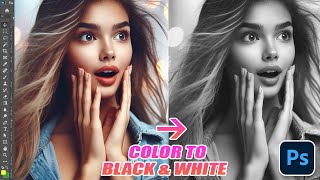 How to make a black and white image in photoshop [upl. by Drofxer]