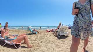 Beach Bogatell  Video VR360° Walking Tour  Discover the Best Beaches  01 August 2024  57K 60FPS [upl. by Oicatsana]