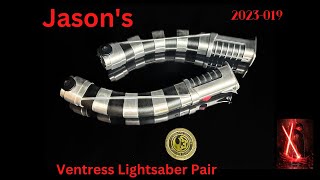 Jasons quotSister Wenquot Ventress Neopixel Lightsaber Pair with Proffies [upl. by Velasco826]