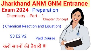 Jharkhand ANM GNM Entrance Exam Preparation 2024  Chemistry  CRE  Exam Tablet [upl. by Oab458]