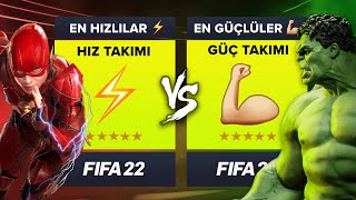 EN HIZLI TAKIM vs EN GÜÇLÜ TAKIM  FIFA 22 KARİYER MODU KAPIŞMA [upl. by Tonia]