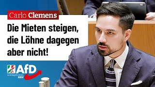 Die Mieten steigen die Löhne aber nicht – Carlo Clemens AfD [upl. by Dola]