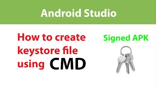 How to create keystore file for Signed APK via Keytool Command prompt CMD [upl. by Noirad220]