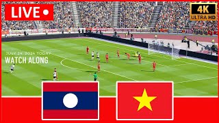 Trực tiếp U19 Lào vs U19 Việt Nam ngay bây giờ  AFF U19 Cup 2024  Trò chơi mô phỏng bóng đá [upl. by Kayley]