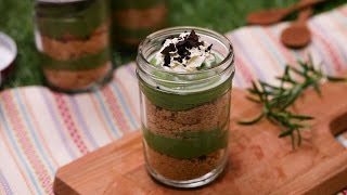 抹茶卡士達蛋糕 罐裝甜點食譜｜【COOKY免烤箱甜點系列】Matcha Custard Jar Dessert No Bake [upl. by Kawai]