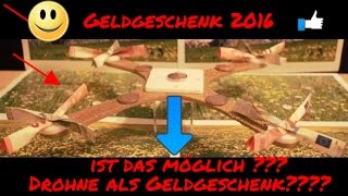 Geldschein falten zum Flugzeug Oder zur Drohne  Das Geldgeschenk [upl. by Gunthar368]