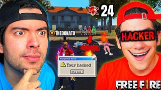 SORPRENDÍ A TheDonato USANDO HACKS en FREE FIRE [upl. by Holloway]