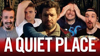 A QUIET PLACE 2018 MOVIE REACTION  First Time Watching [upl. by Cowles]