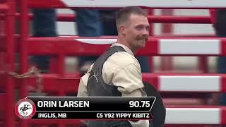 Orin Larsen 2023 Ponoka Stampede [upl. by Tekcirc]