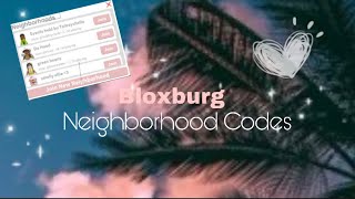 Bloxburg 5 neighborhood codes [upl. by Ardie735]