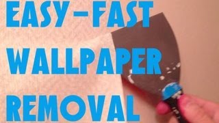 EASIEST FASTEST WAY TO REMOVE WALLPAPER GUARANTEED [upl. by Nivi]