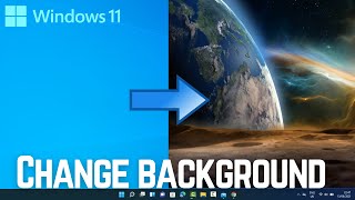 How to Change Your Windows 11 Wallpaper  How To Change Desktop Background image in Windows 11 [upl. by Scarrow]