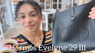 Hermès Evelyne 29 III Review [upl. by Nneb]