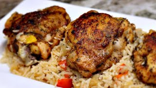 Oven Baked Chicken and Rice One Pan Dinner [upl. by Corin829]