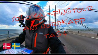 Ziel Nordkapp  Tag 4  das erste Mal in Schweden  Solo Motorradcampingtrip [upl. by Bogart]